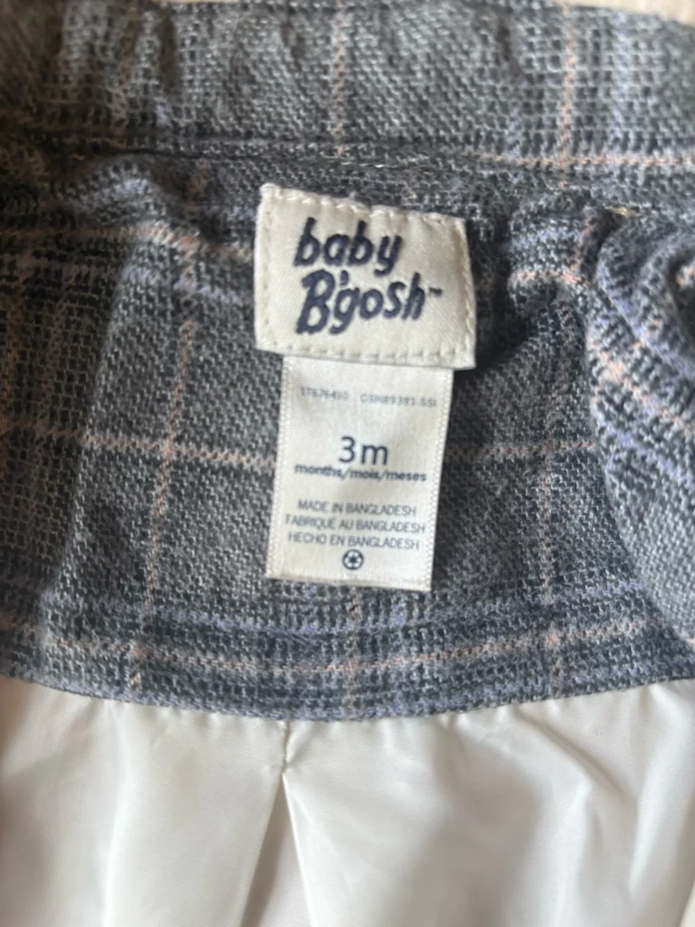 OshKosh Baby B'gosh Baby Girls Ivory Peacoat Jacket Size 3M
